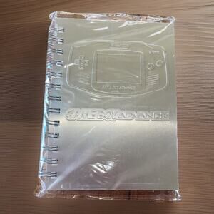 Rare 2001 Nintendo GBA Promo Silver Metal covered Journal, sealed, never used